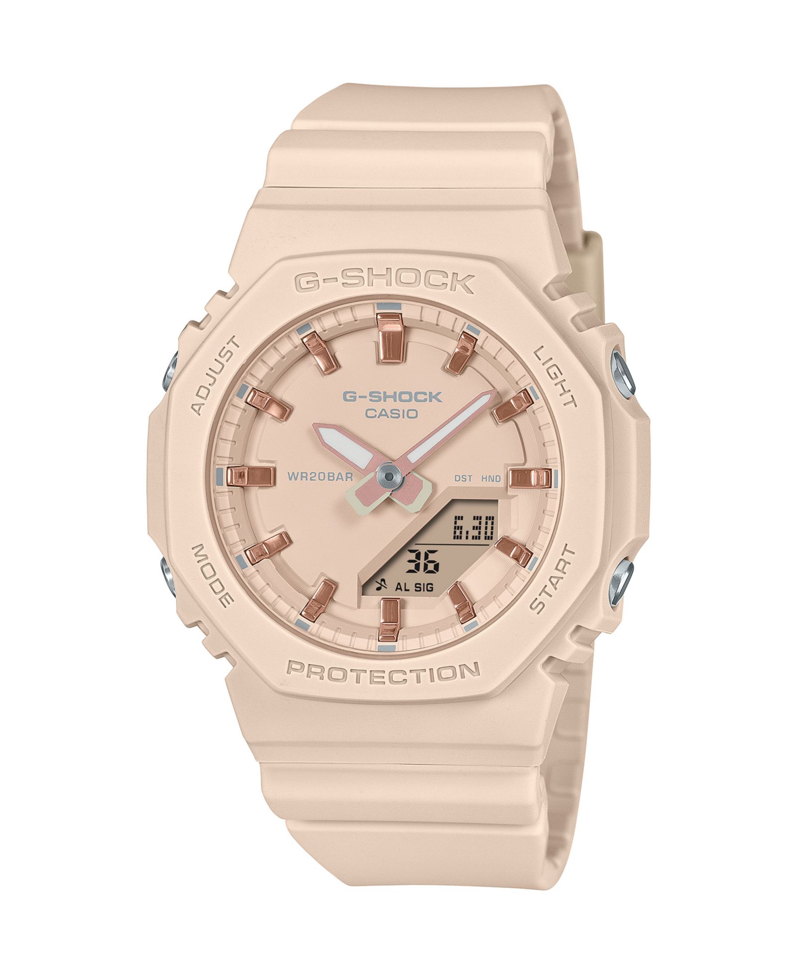 Часы G-Shock Unisex Quartz Pink Resin, 40.2mm