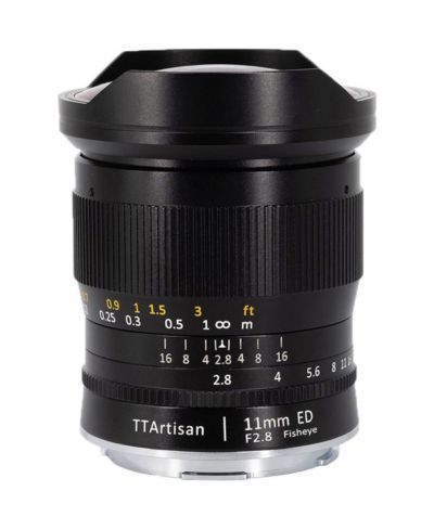 TTArtisan 11mm f/2.8 Fisheye Lens - Black, L Mount