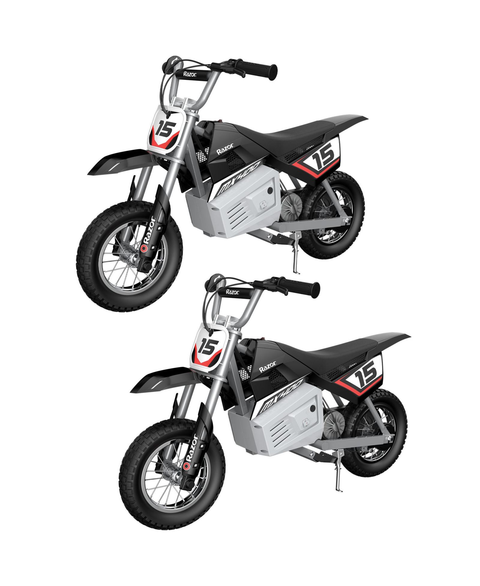 Электрический мотоцикл Razor MX400 Rocket 24V Black (2 Pack)
