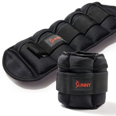 Утяжелители для ног Sunny Health & Fitness Adjustable Ankle Weights 5 lb, Pair, Black