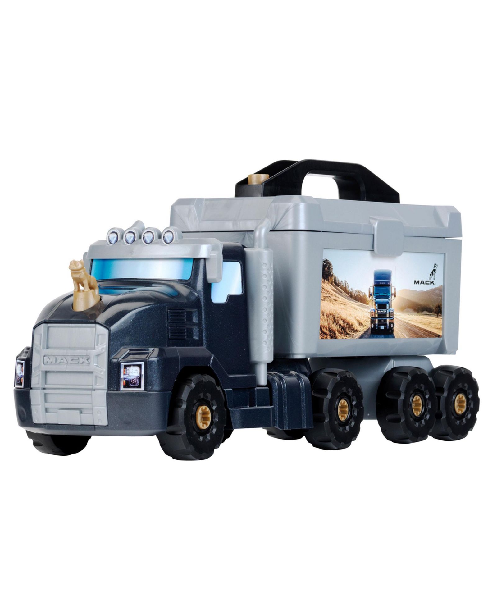 Theo Klein игровой набор Mack Semi Truck 4 в 1 с грузовиком, краном и погрузчиком для детей от 3 лет