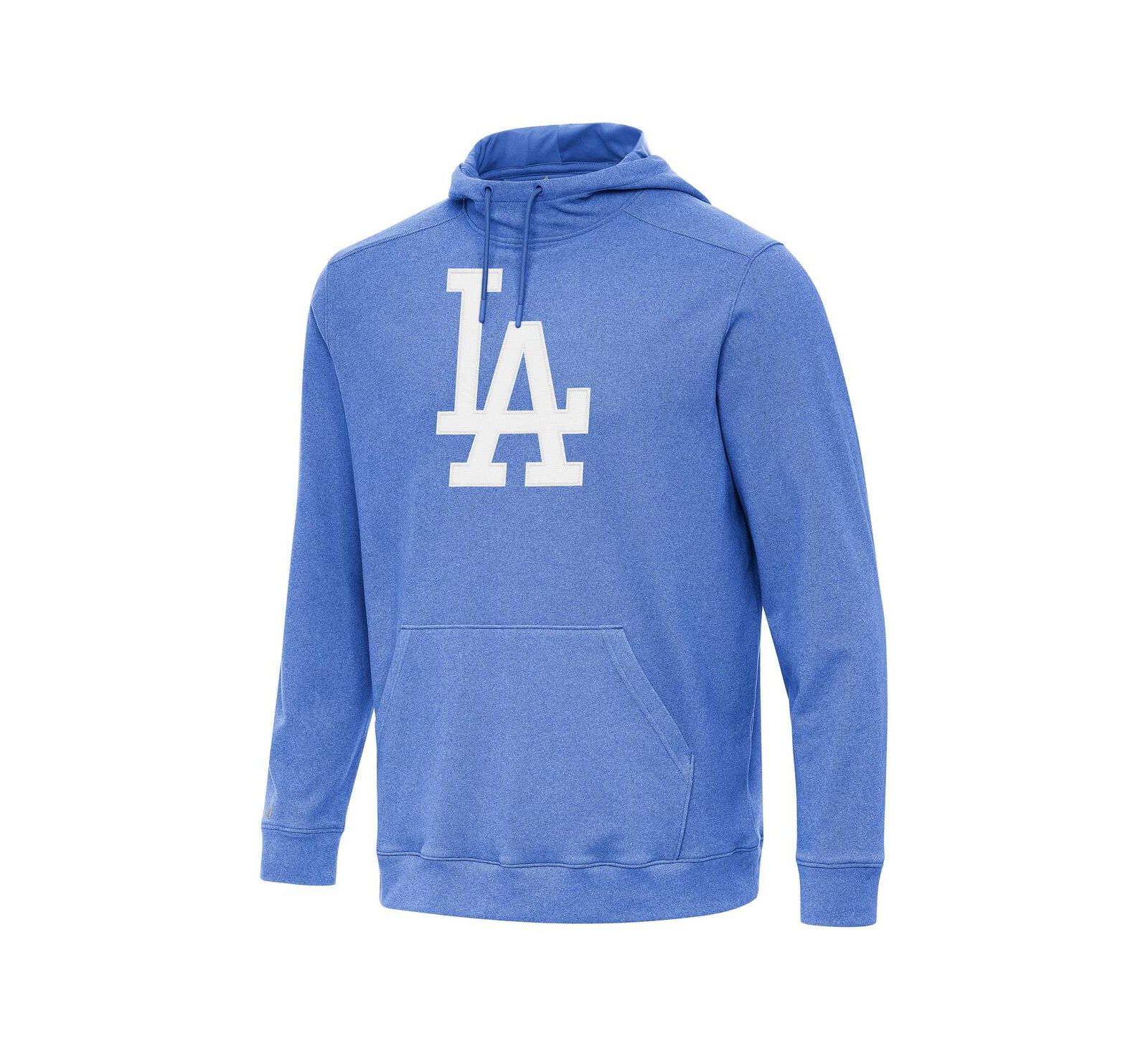 Худи Antigua Men's Heather Royal Los Angeles Dodgers Cloud Pullover