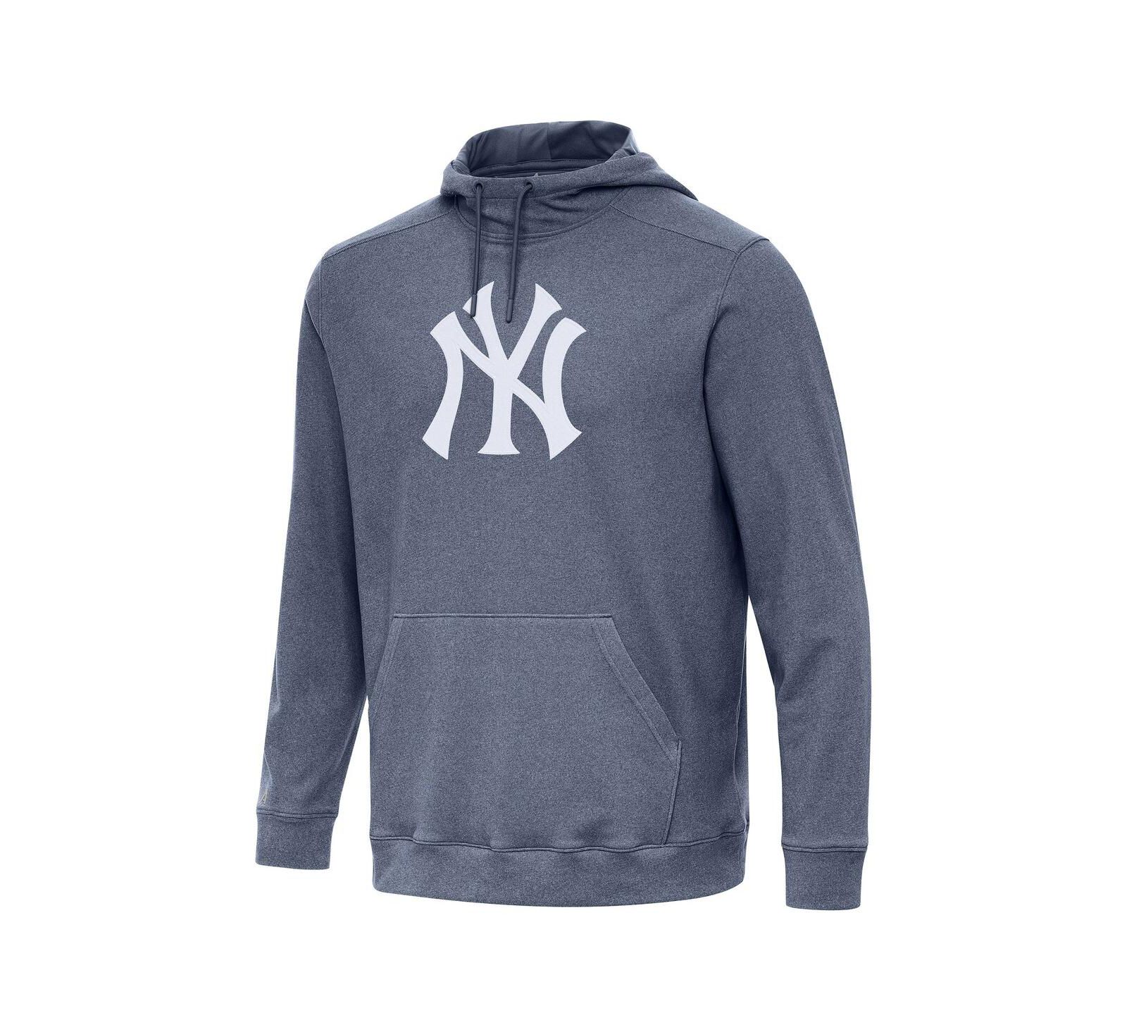 Мужское худи Antigua New York Yankees Cloud Pullover Hoodie, Heather Navy