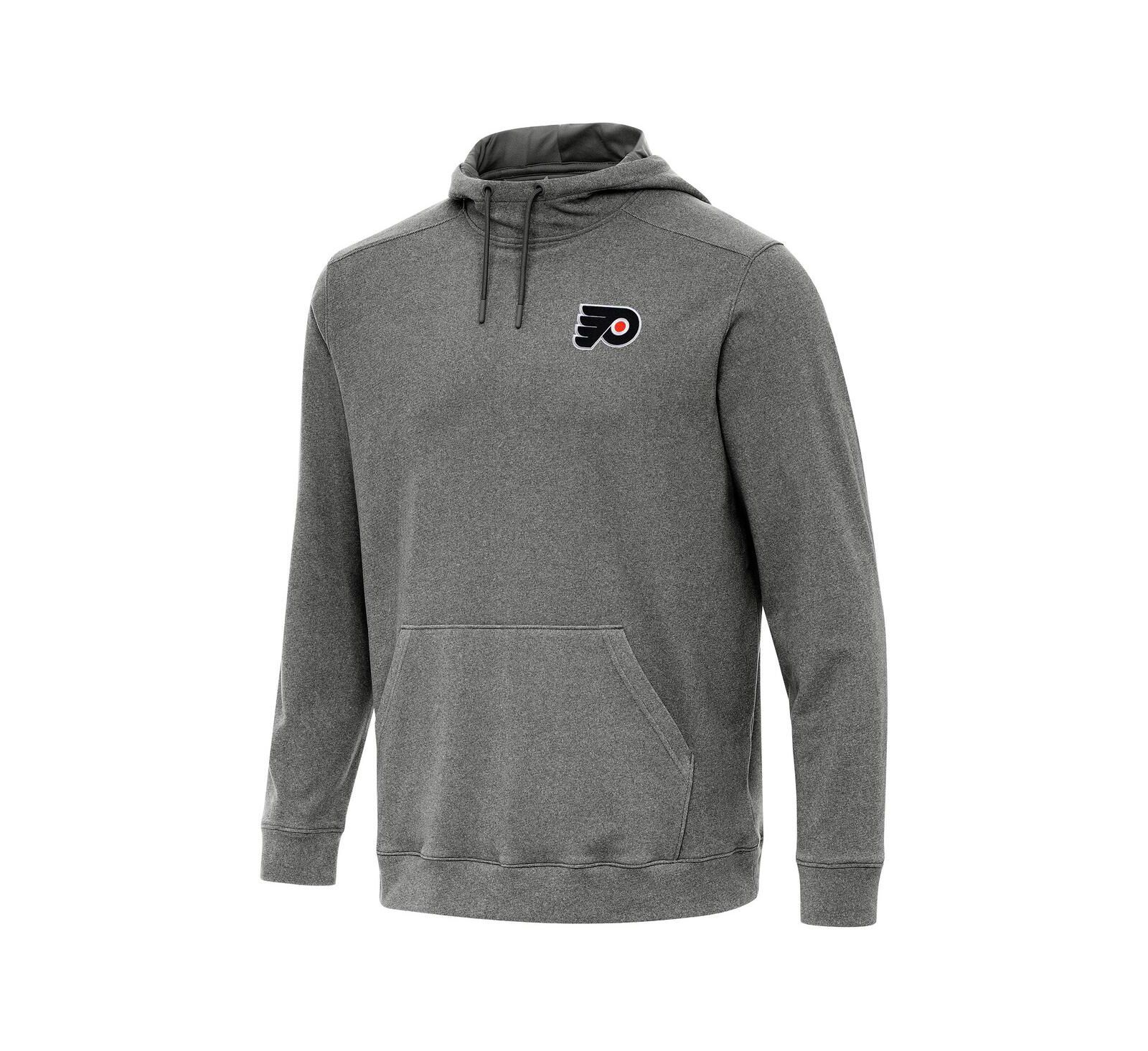 Мужское худи Antigua Philadelphia Flyers Cloud Pullover, цвет Heather Black