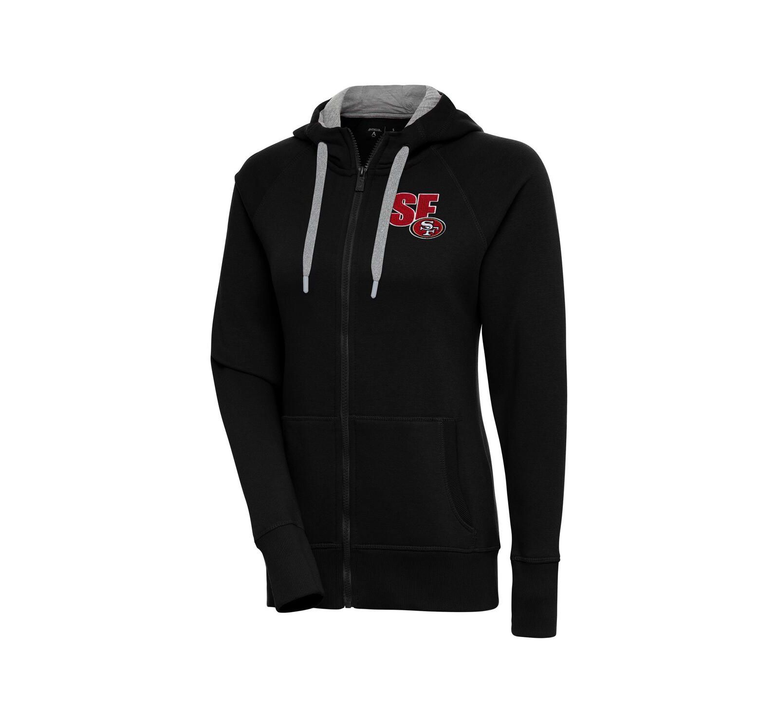 Antigua Женское худи San Francisco 49ers Victory Full-Zip черная