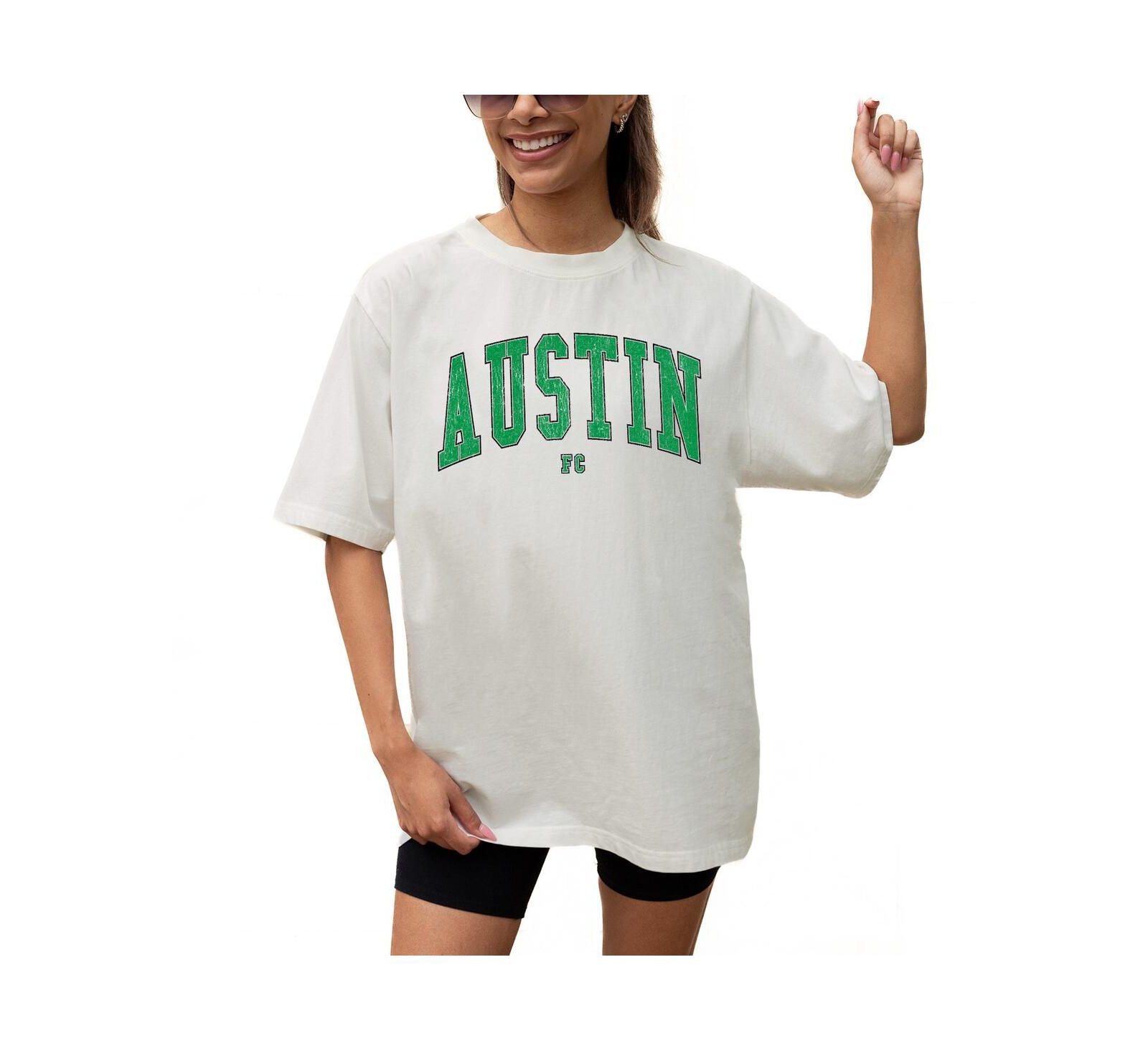 Gameday Couture Women's Cream Austin FC Goal Line Oversized T-Shirt