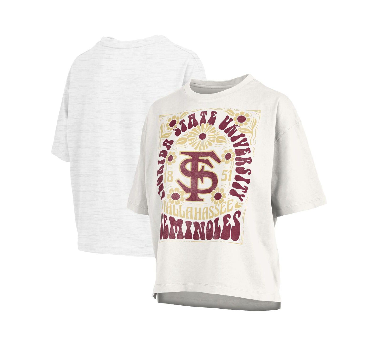 Женская оверсайз футболка Pressbox White Florida State Seminoles Harmony
