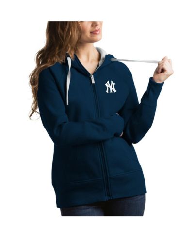 Женское худи Antigua Navy New York Yankees Victory Full-Zip