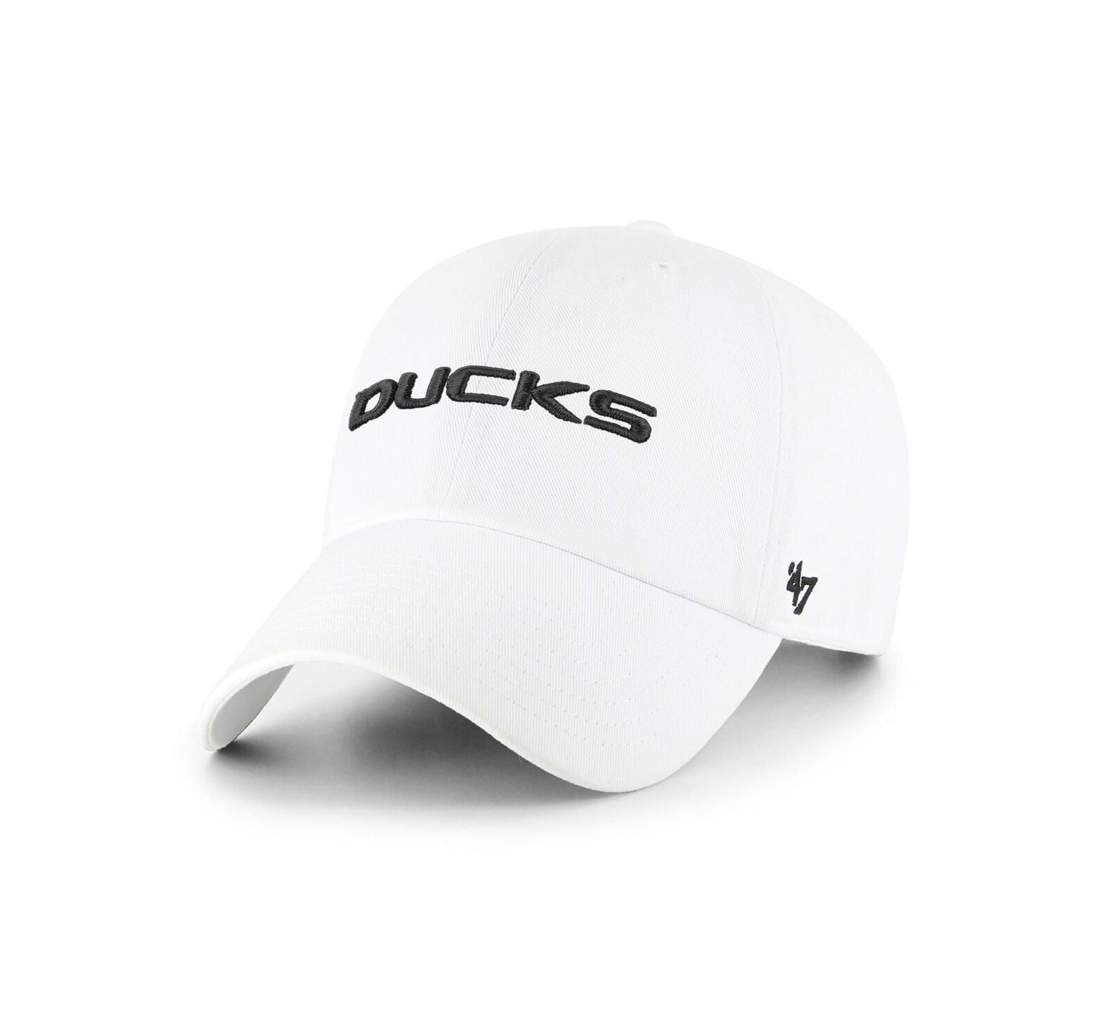 Мужская регулируемая кепка '47 Brand Oregon Ducks Clean Up, белая