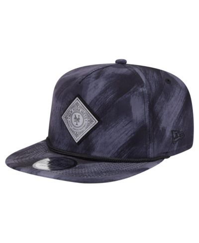 Мужская кепка New Era New York Mets, темно-синяя, с принтом, snapback