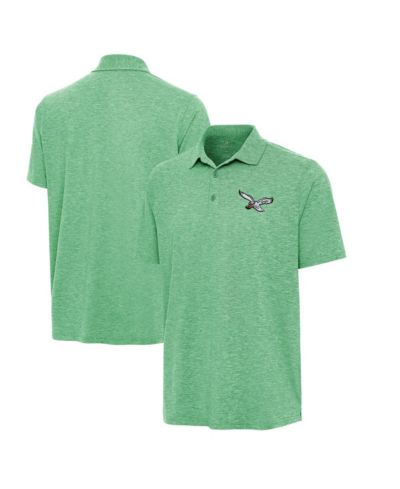 Мужская рубашка-поло Antigua Philadelphia Eagles Par 3, цвет Heather Kelly Green