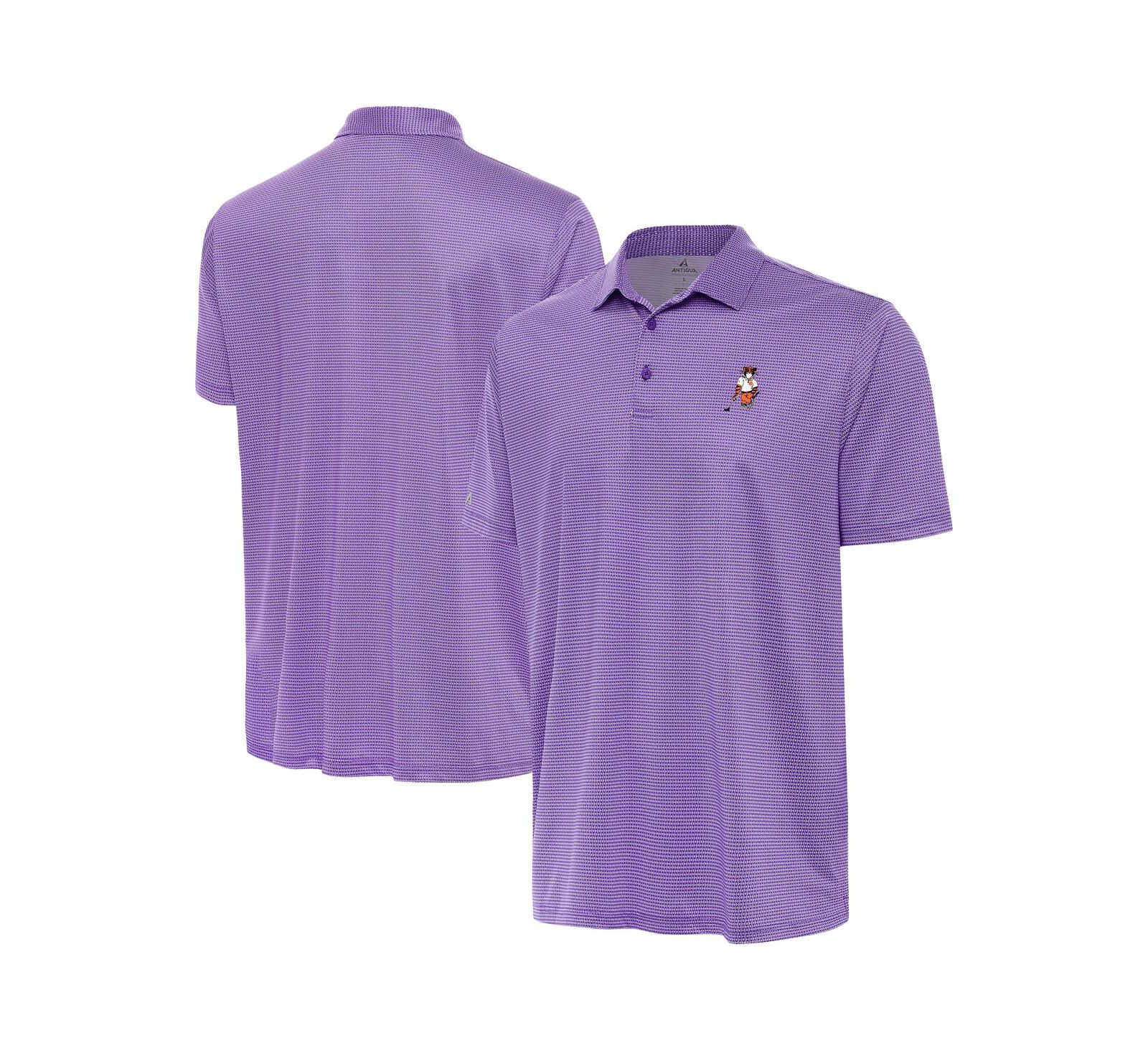 Antigua Мужская рубашка-поло Clemson Tigers Golfer Rings, фиолетовая