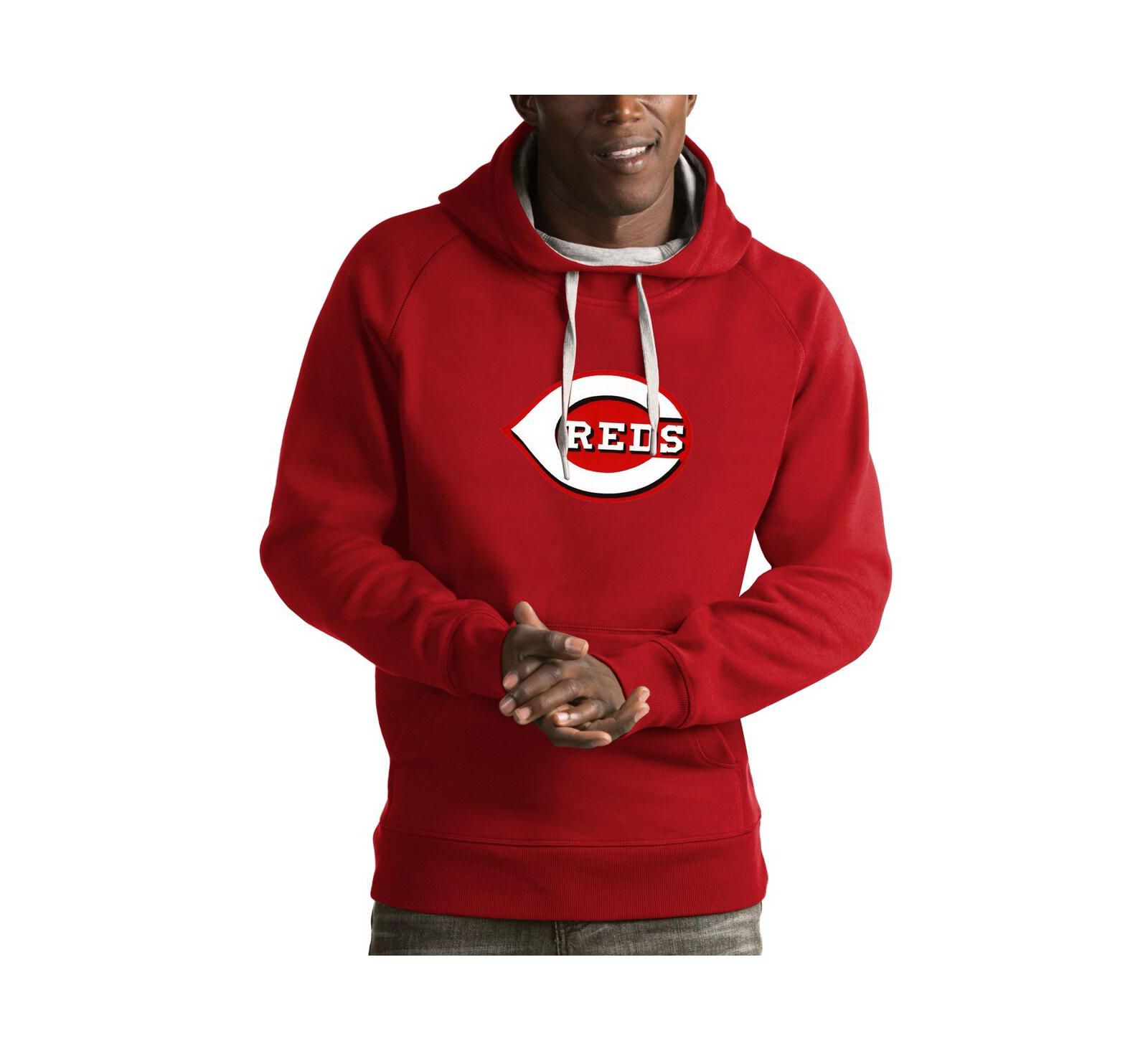 Antigua Мужской красный худи-пуловер Cincinnati Reds Victory