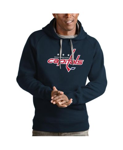 Мужское худи Antigua Navy Washington Capitals Logo Victory Pullover