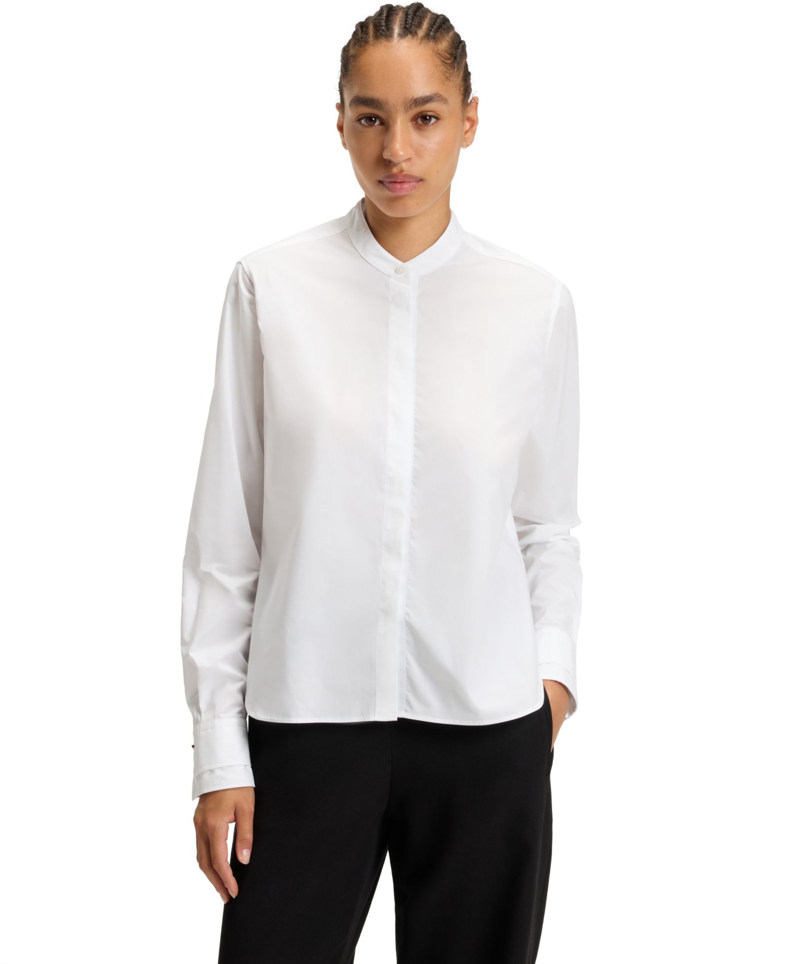 Женская блузка BOSS by Hugo Boss Cotton Poplin Regular-Fit