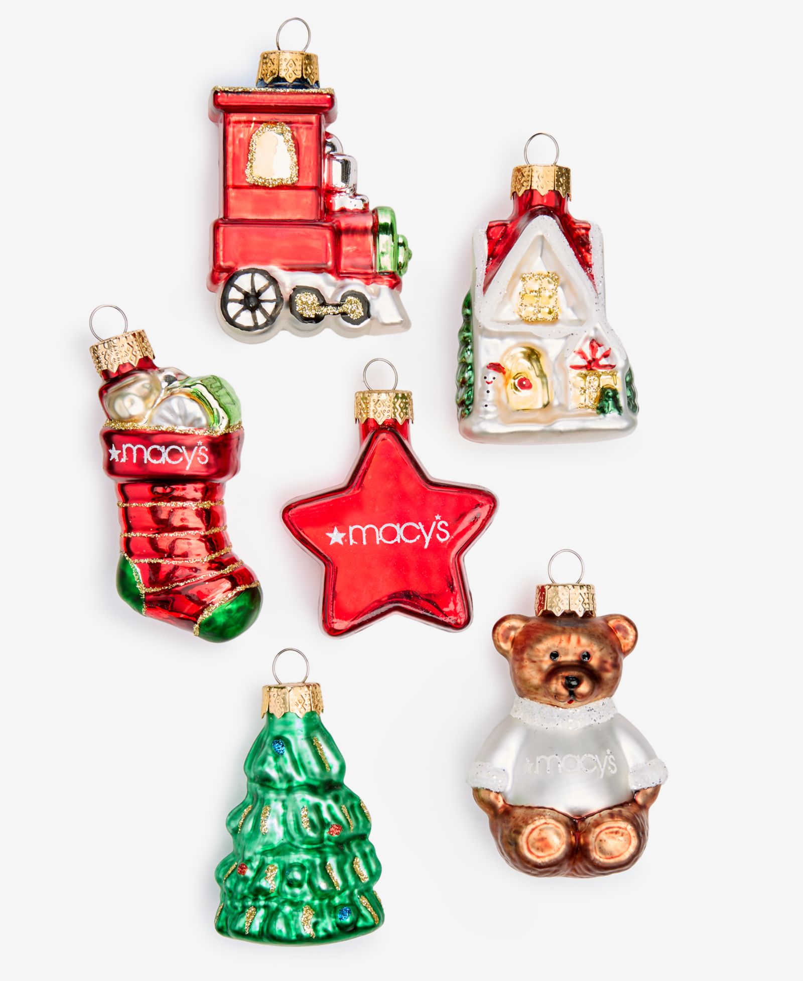 Набор стеклянных украшений Holiday Lane Heritage из 6 шт.