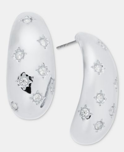 Серьги On 34th Pavé Star Puffy J-Hoop