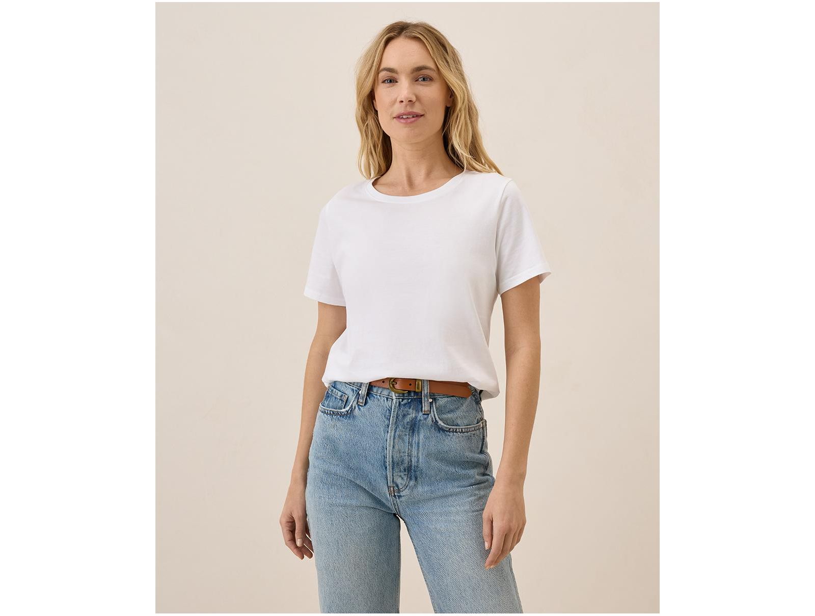 Pact Women's Organic Cotton Luxe Stretch Jersey Tee
