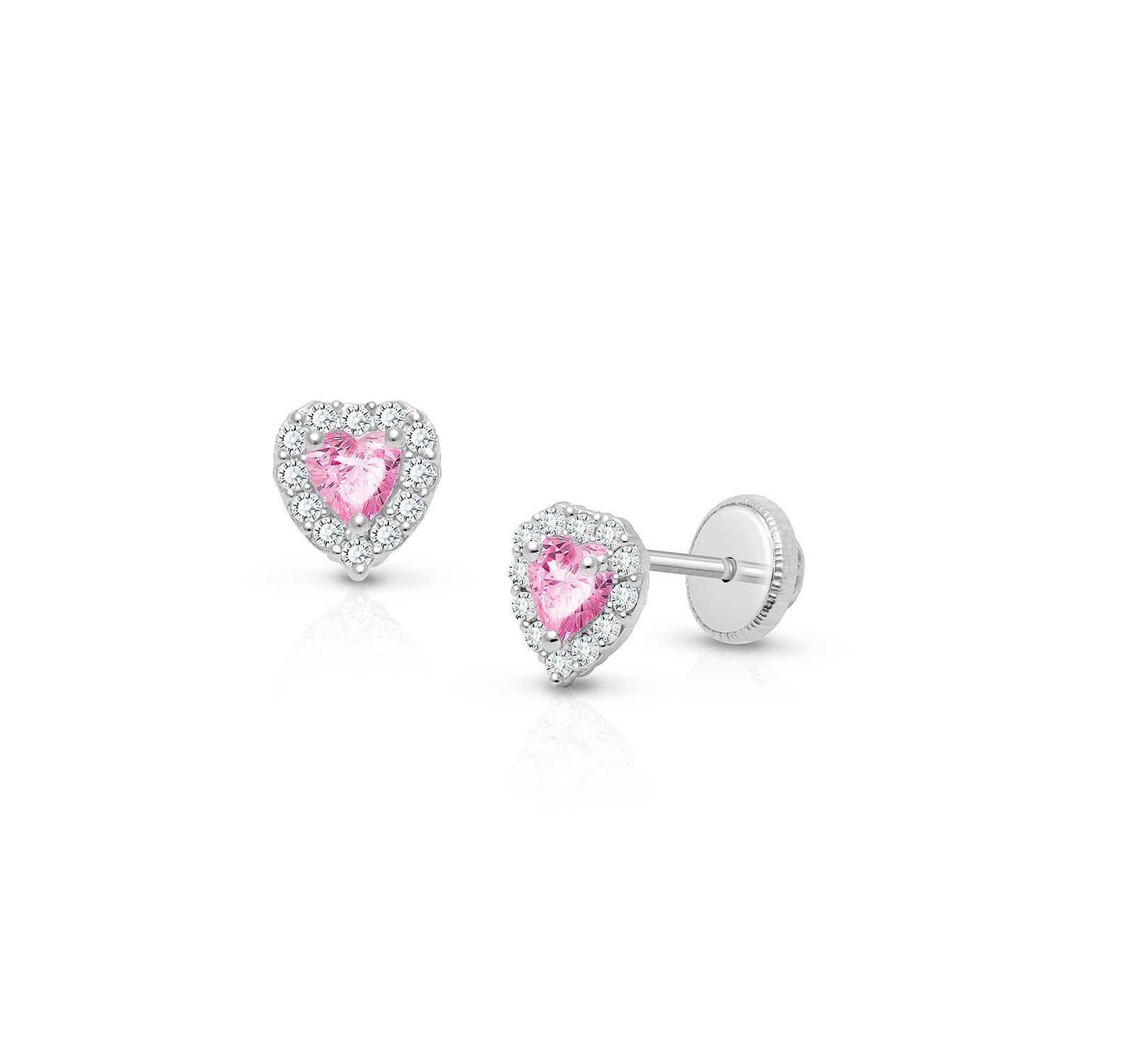 Серьги-гвоздики Tiny Blessings 14K Gold Blissful Heart