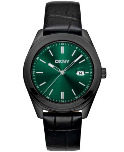 Мужские часы DKNY Modernist Classics с черным кожаным ремешком, 40mm