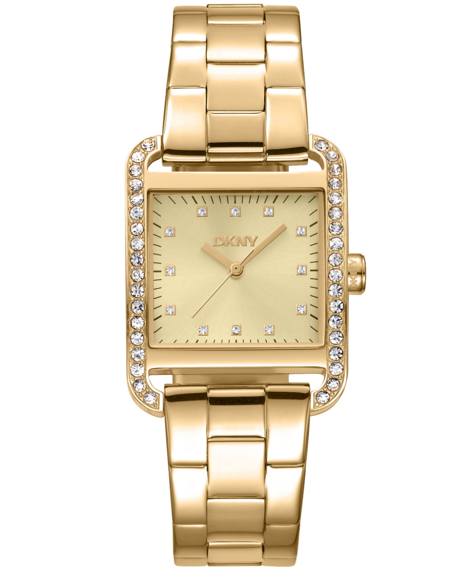 DKNY Женские наручные часы City Glitz, 35mm, золотистая сталь