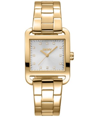 DKNY Женские наручные часы City Midi, золотистая нержавеющая сталь, 35mm