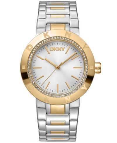 Женские наручные часы DKNY Eastside с золотым и серебряным двухцветным браслетом, 36mm