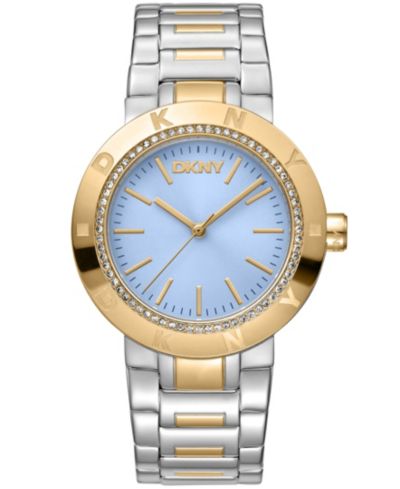 Женские часы DKNY Eastside Logo с золотистым двухцветным стальным браслетом 36mm