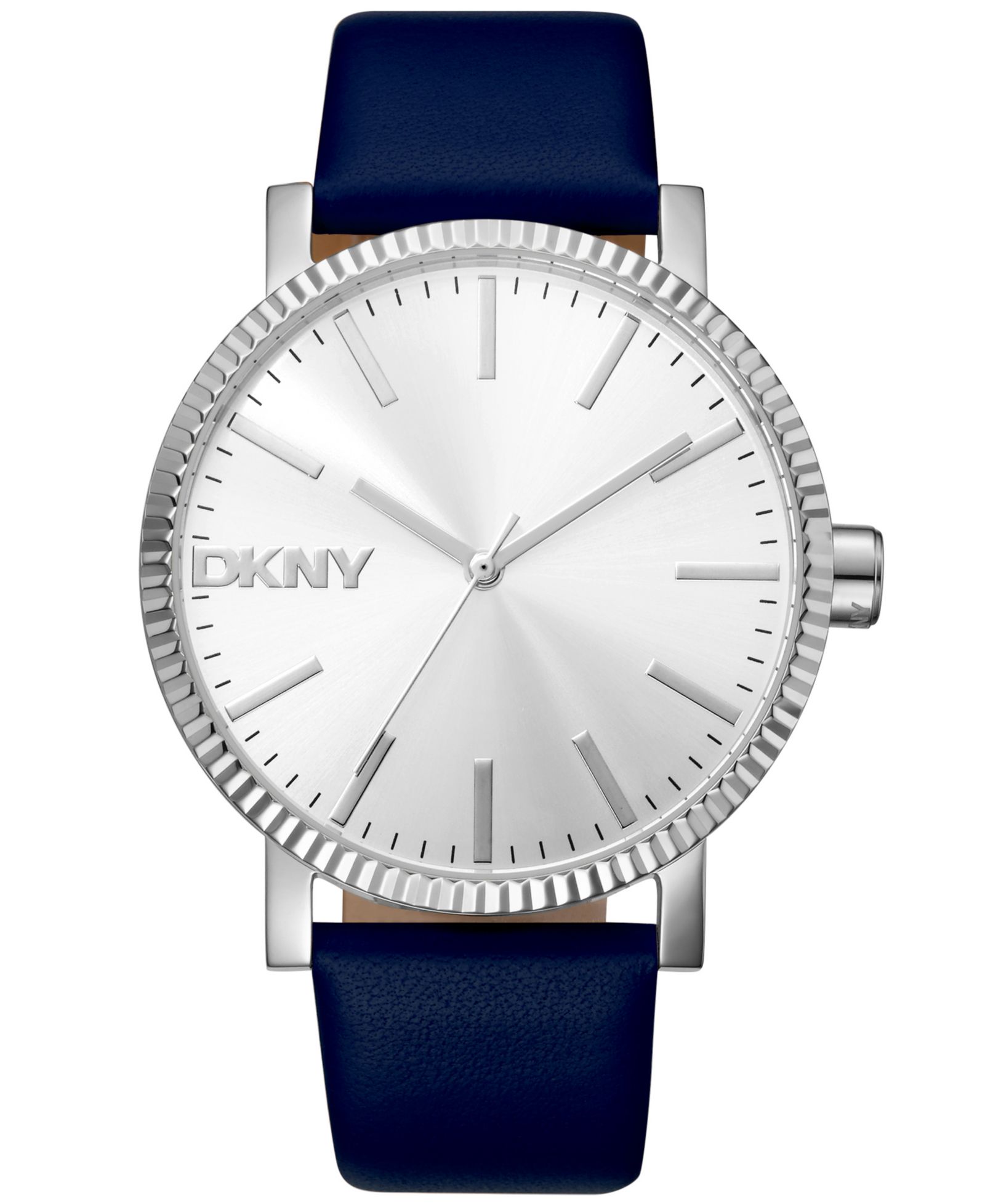 DKNY Женские часы Soho Maxi Dark Blue Leather Strap 40mm