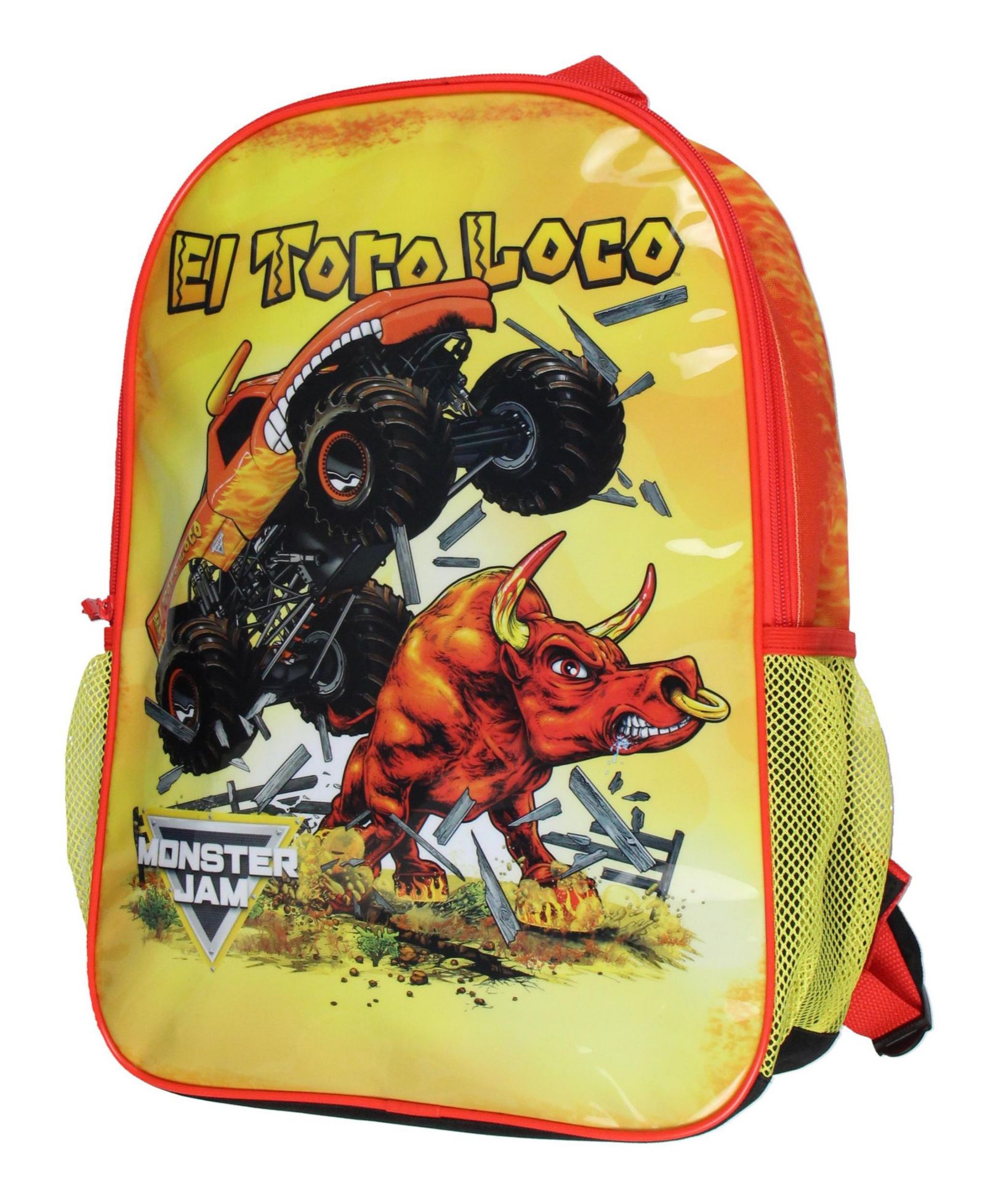 Monster Jam El Toro Loco Travel School Single Compartment Backpack For Daily Use 16"