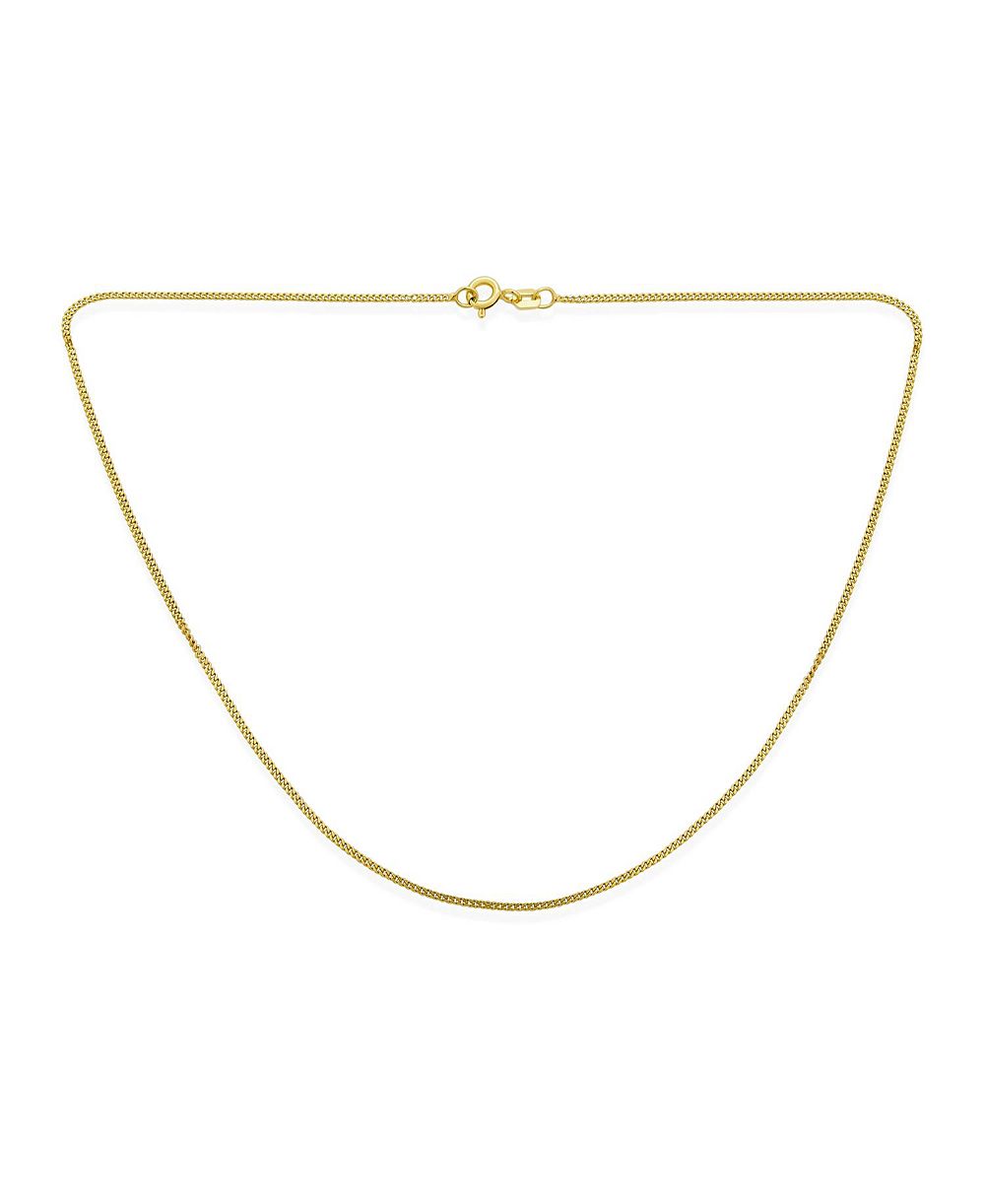 Bling Jewelry простое розовое золото покрытие .925 стерлинговое серебро цепочка ожерелье 24"
