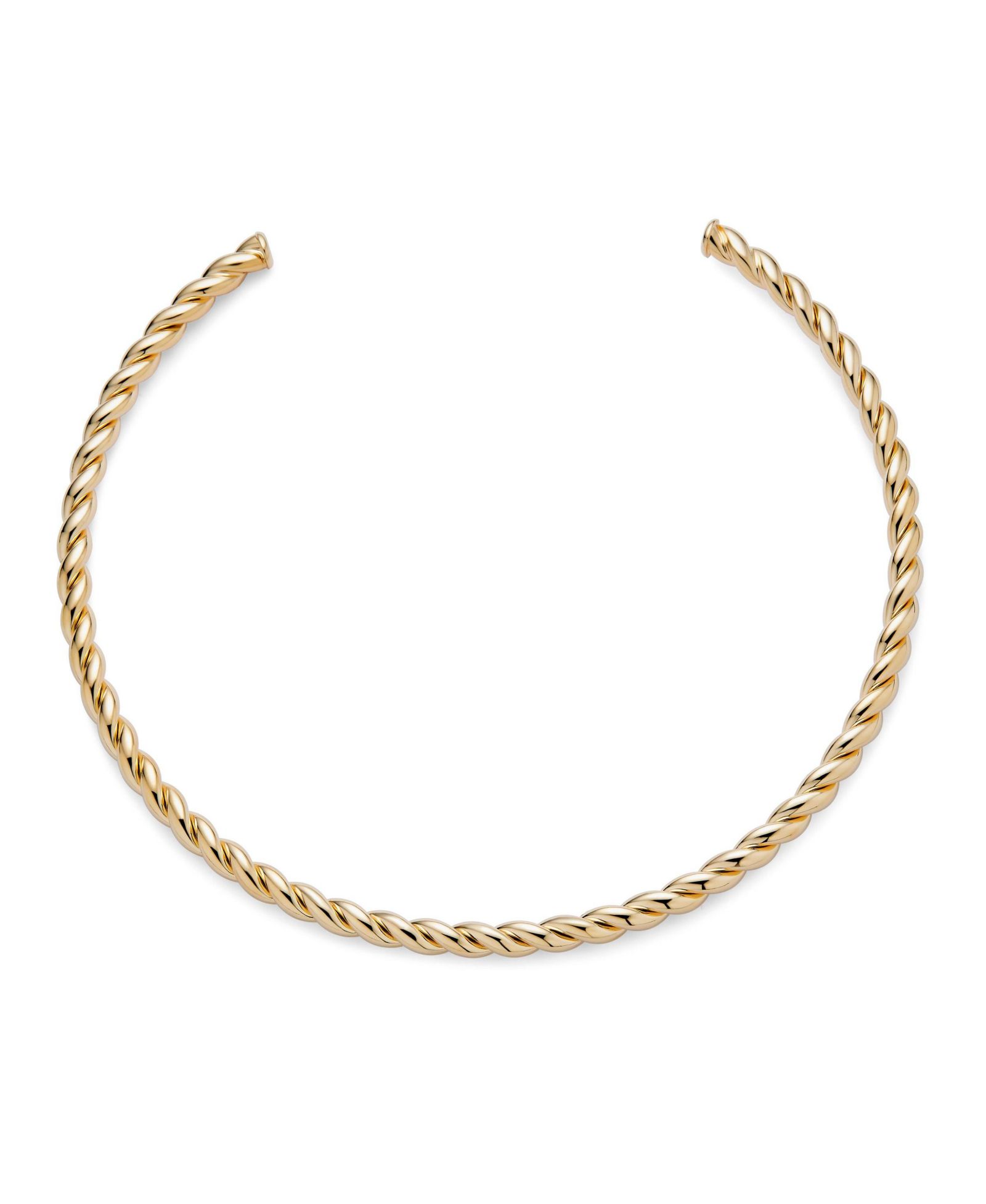 Bling Jewelry Традиционное колье-чокер с плетением в виде каната, с напылением