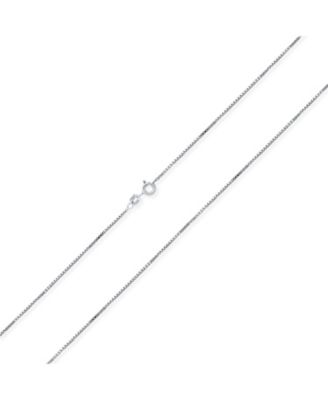 Ожерелье Bling Jewelry из посеребренного стерлингового серебра .925 с коробчатой цепью, длина 24 дюйма