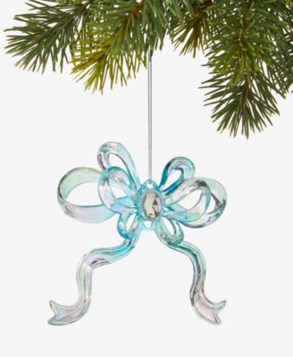 Holiday Lane Merry Magic Blue Bowknot Ornament, Macy's Exclusive