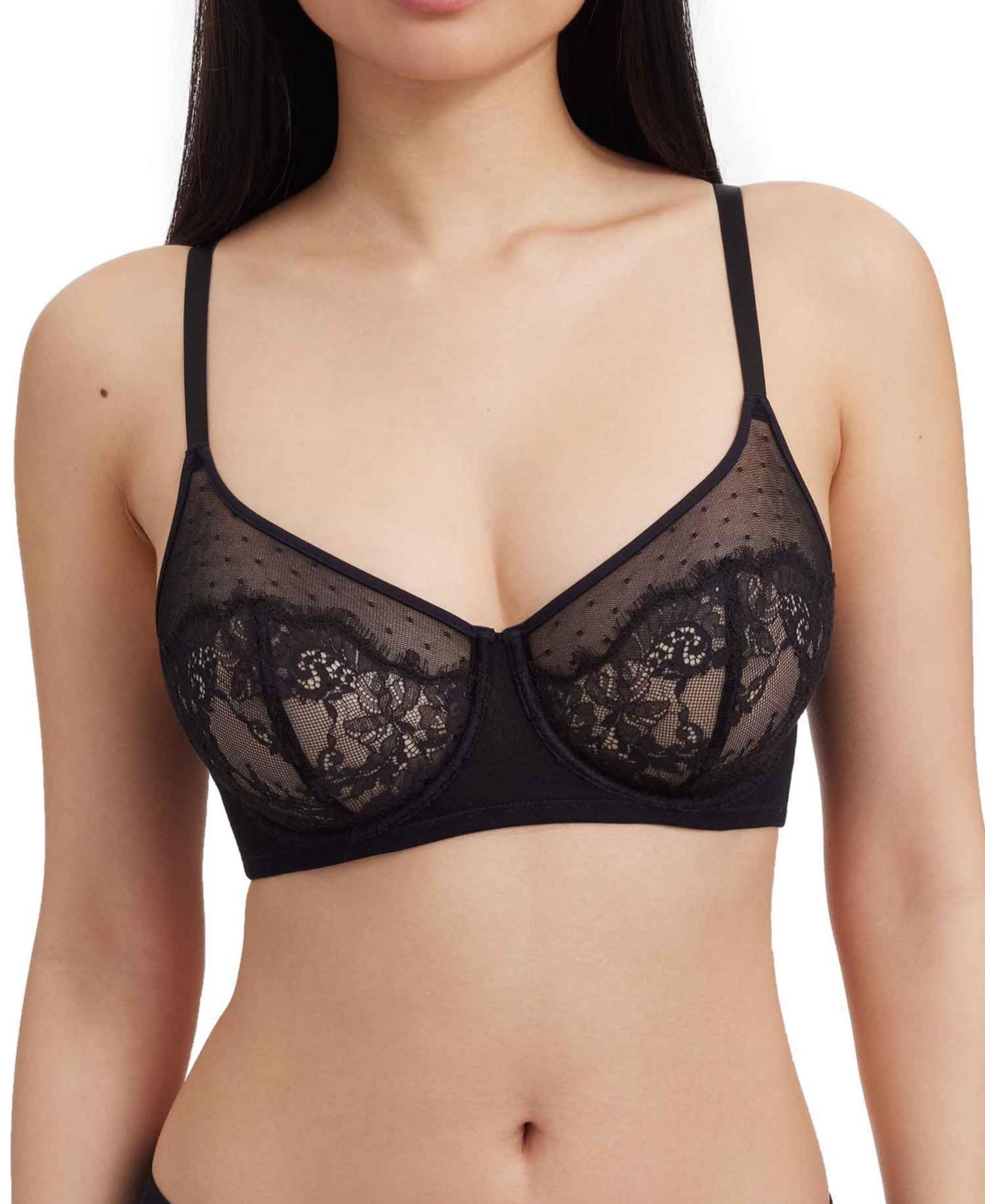 Skarlett Blue Женский Lace Amour Full Coverage Unlined Back Smoothing Bra