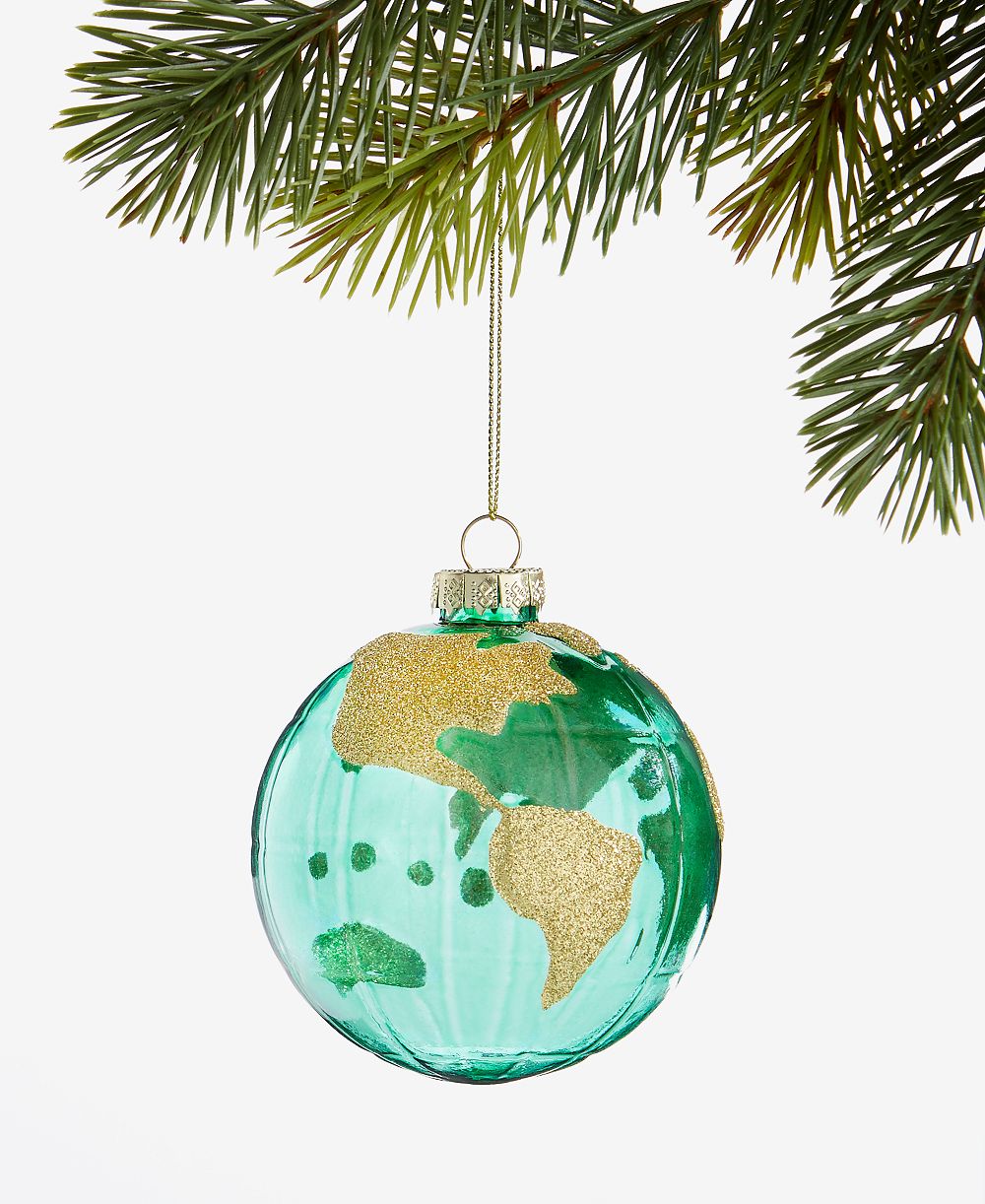 Holiday Lane украшение стеклянный шар World Traveler