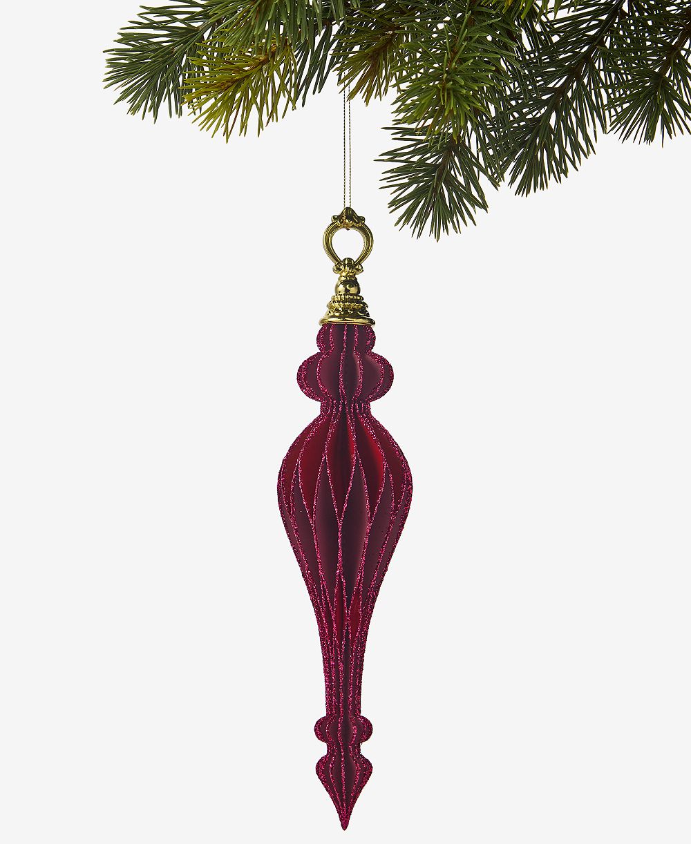 Holiday Lane Berry Tones Paper Finial Ornament, Macy's Exclusive