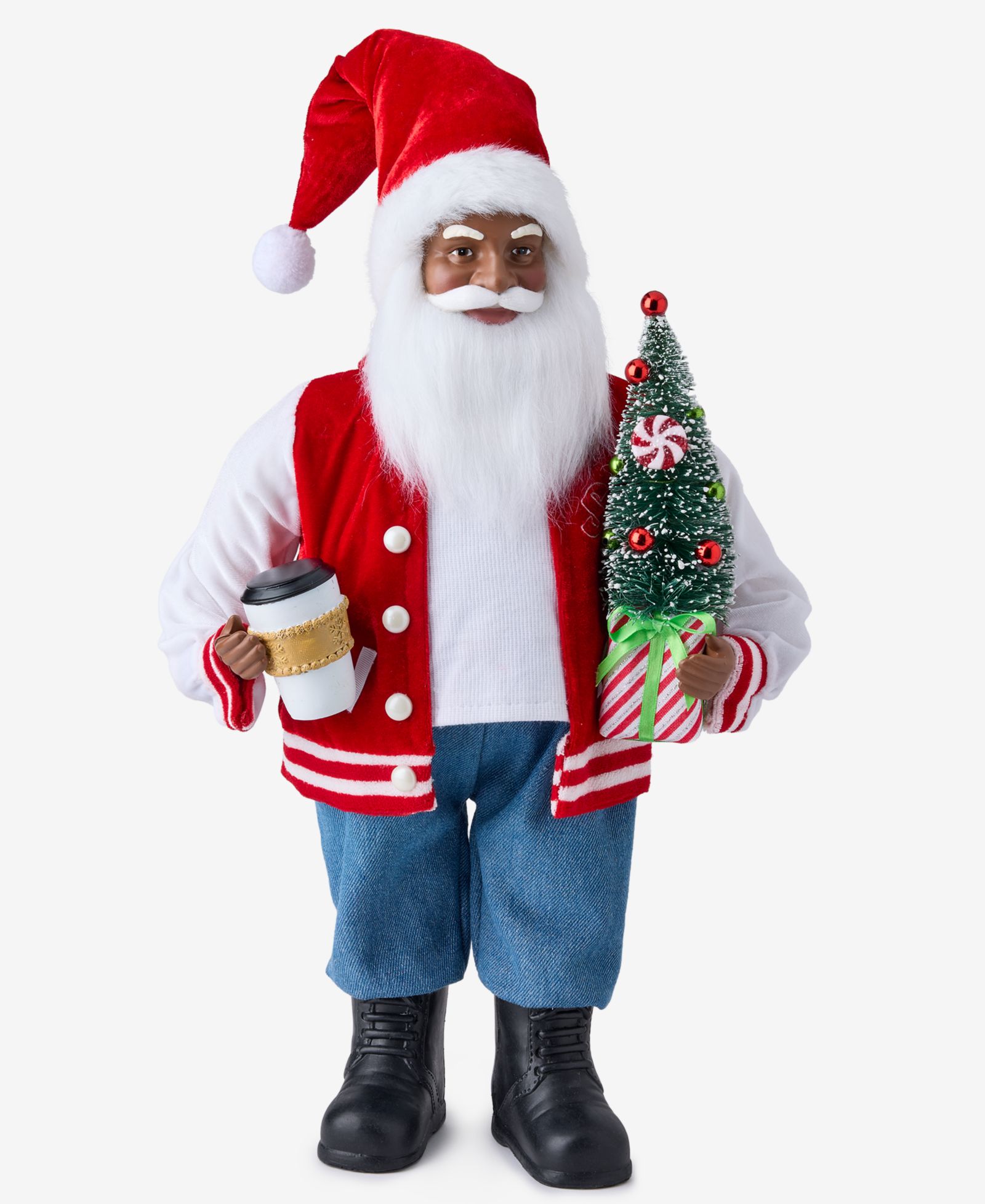 Holiday Lane Whimsy куртка Varsity Санта с кофе