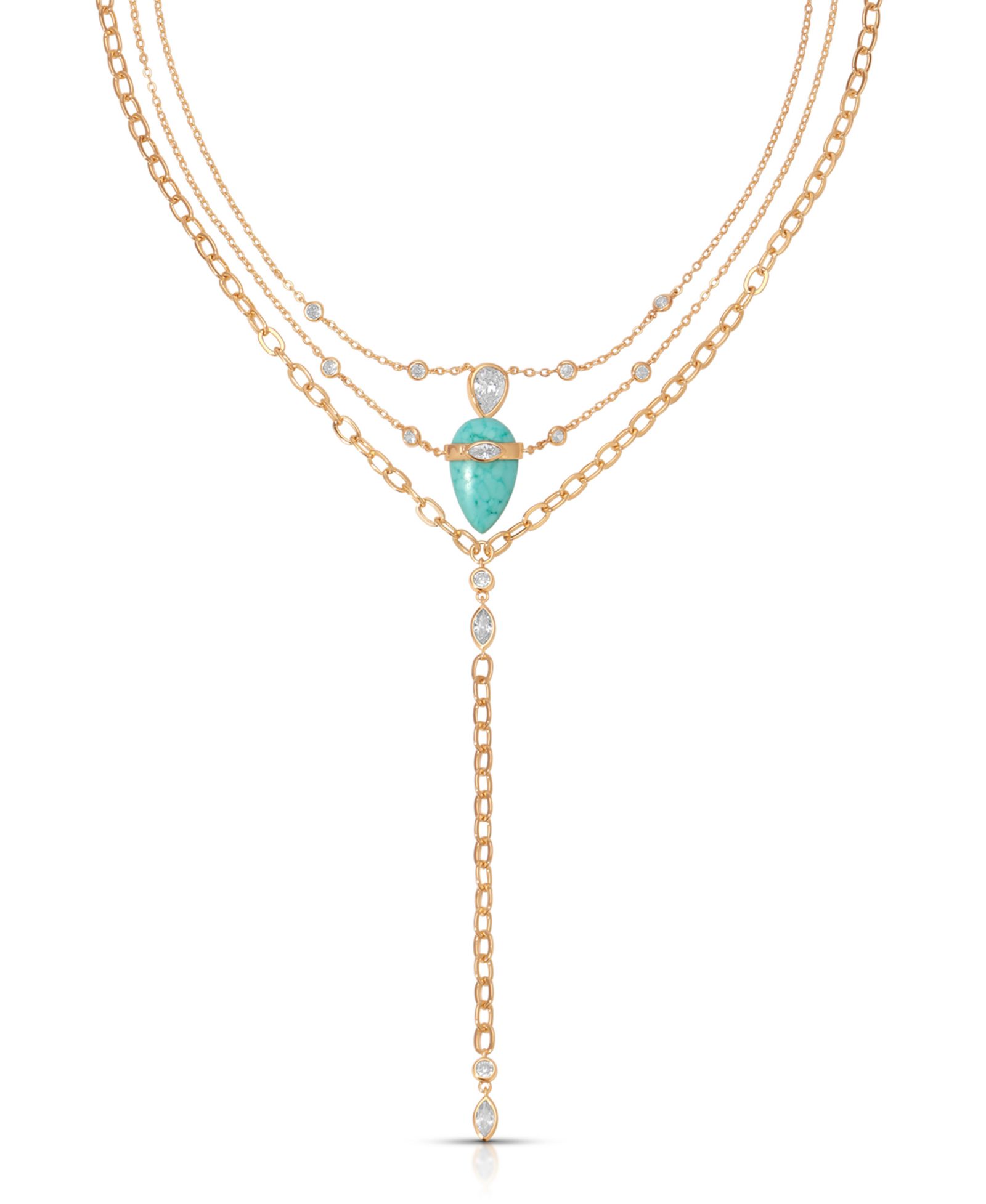 ETTIKA многослойное ожерелье Turquoise Solstice
