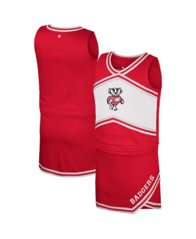 Детский комплект Colosseum Wisconsin Badgers 2-Piece Red Cheerleader Top and Skirt
