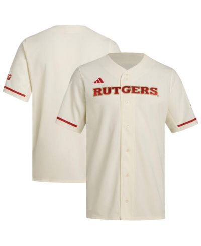 Adidas Men's Cream Rutgers Scarlet Knights Replica Baseball Jersey