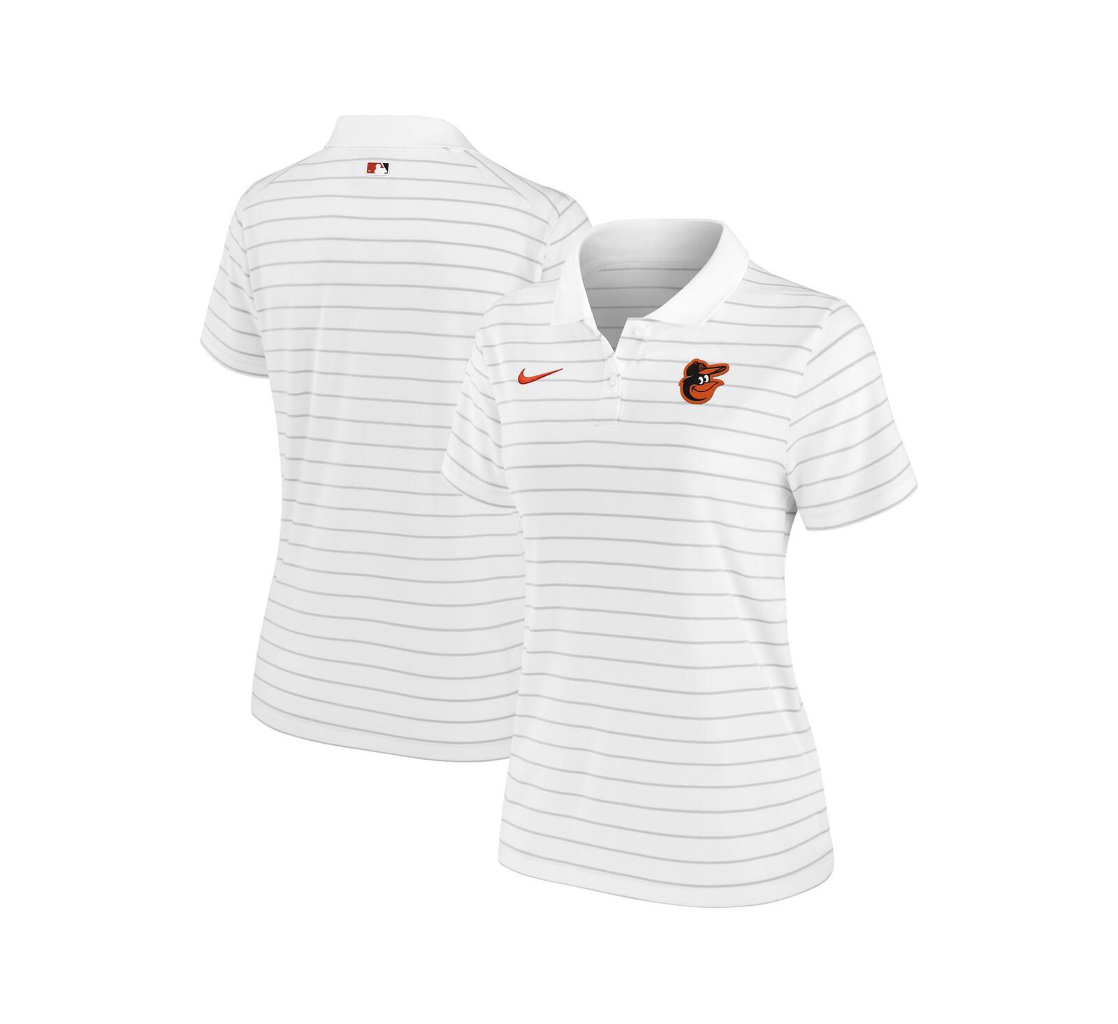 Nike Women's White Baltimore Orioles Authentic Collection Victory Performance Polo Shirt