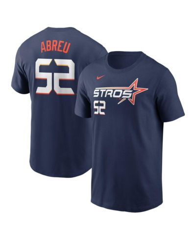 Nike Men's Bryan Abreu Navy Houston Astros 2025 City Connect Fuse Name & Number T-Shirt