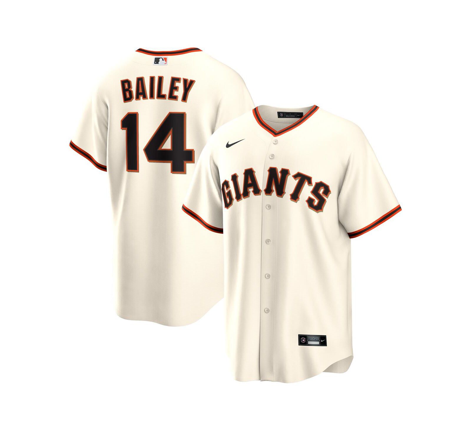 Nike Men's Patrick Bailey Cream San Francisco Giants Home Replica Jersey