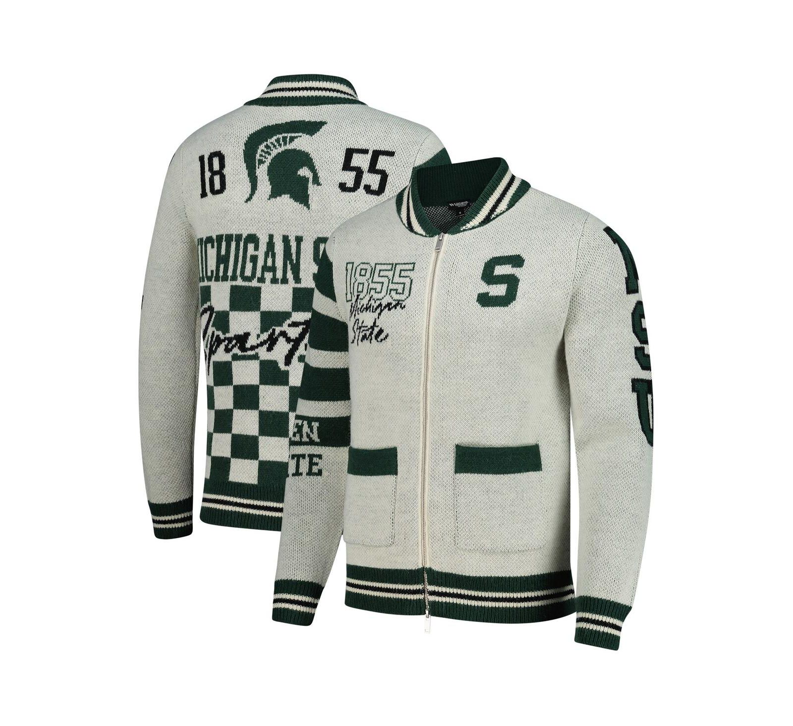 Мужской и женский джемпер Colosseum Michigan State Spartans Wild Collective Jacquard