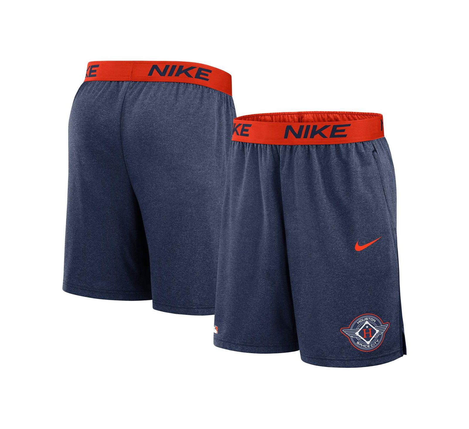 Nike Men's Navy/Orange Houston Astros 2025 City Connect Authentic Collection Knit Shorts