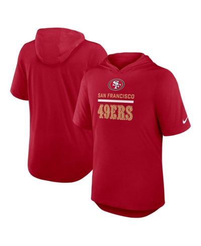 Мужская футболка Nike Scarlet San Francisco 49ers Lockup Tri-Blend Hoodie