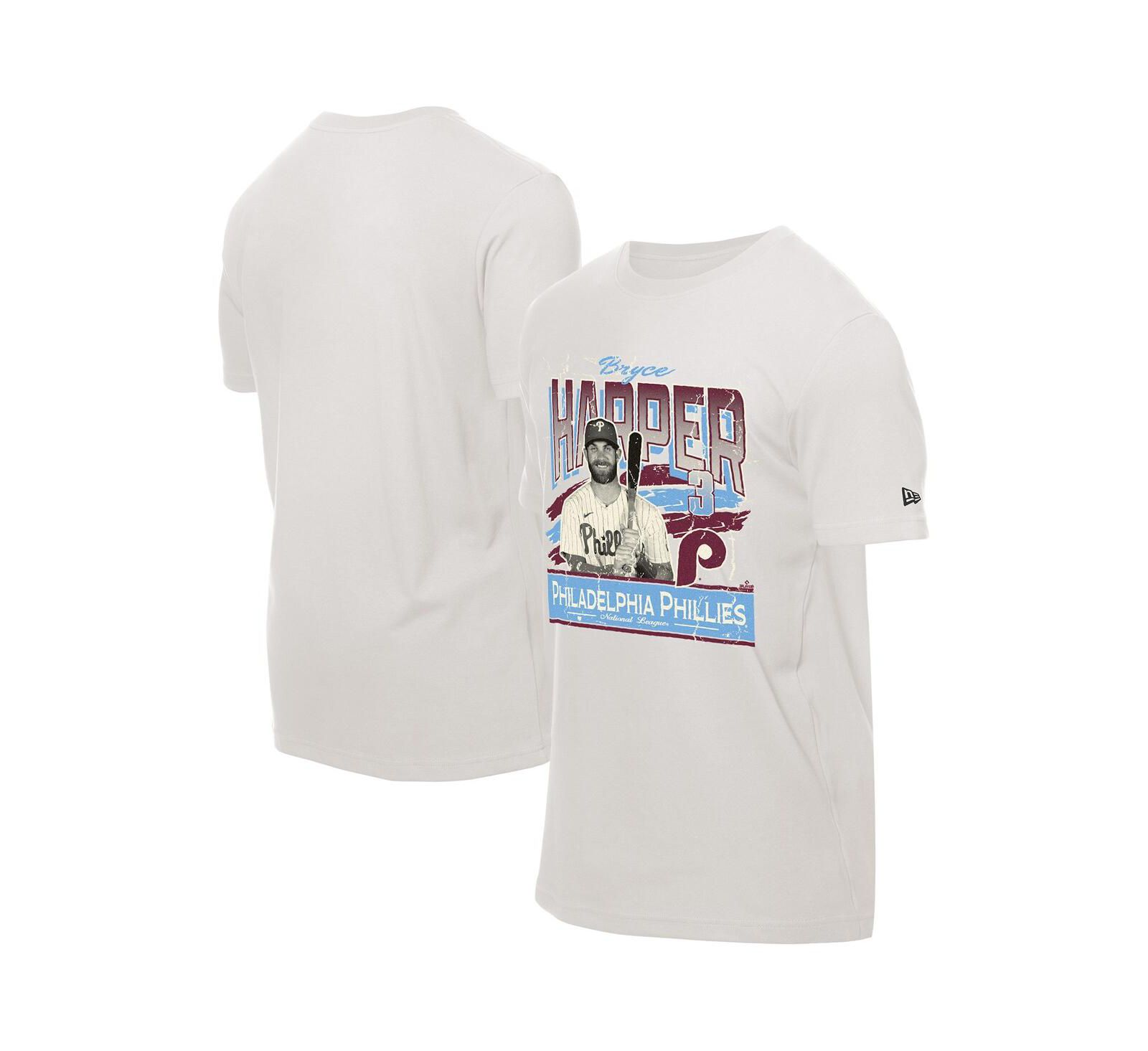 Мужская футболка New Era Bryce Harper Cream Philadelphia Phillies Batter Up