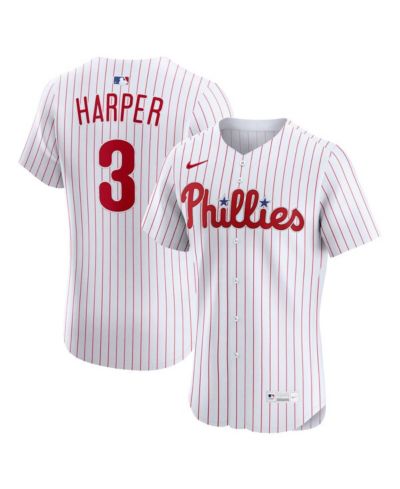 Nike Men's Bryce Harper White Philadelphia Phillies Home Elite Jersey