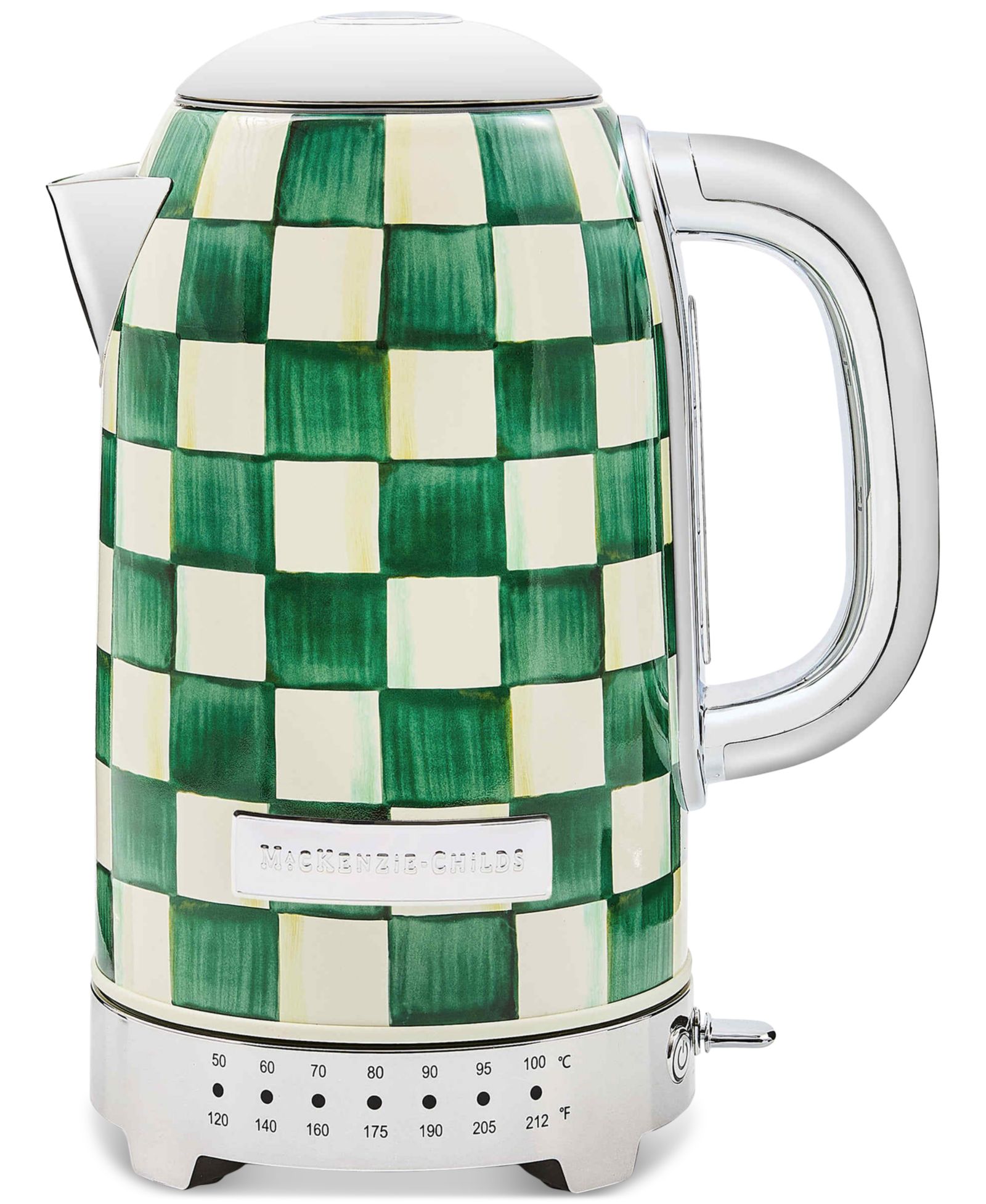 MacKenzie-Childs электрический чайник Emerald Check